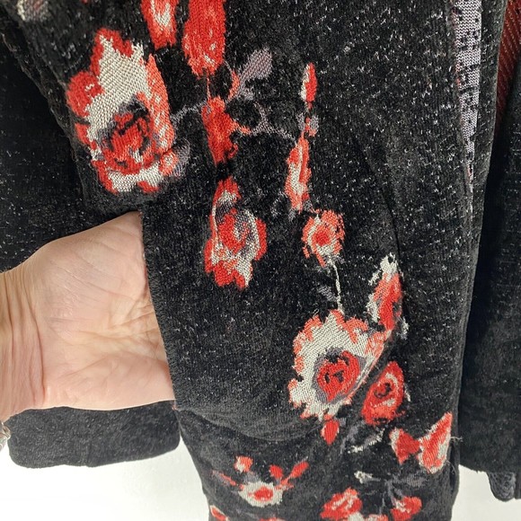 Fuzzi XXL Black Knit Open Front Cardigan Sweater - Picture 7 of 15